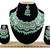 Green designer function wear ad necklace set