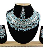 Turquoise designer function wear ad necklace set