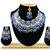 Blue designer function wear ad necklace set
