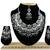 Black designer function wear ad necklace set