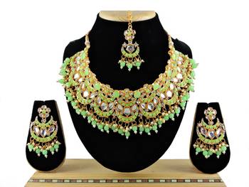 Multicolor designer function wear ad necklace set 1