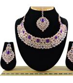 Turquoise designer function wear ad necklace set