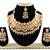 Orange designer function wear ad necklace set