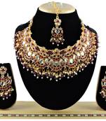 Multicolor designer function wear ad necklace set
