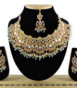 Grey designer function wear ad necklace set