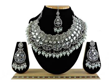 Multicolor designer function wear ad necklace set 1