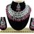 Red designer function wear ad necklace set