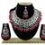Red designer function wear ad necklace set
