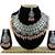 Orange designer function wear ad necklace set