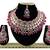 Red designer function wear ad necklace set