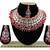 Red designer function wear ad necklace set