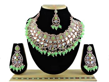 Multicolor designer function wear ad necklace set 1