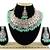Green designer function wear ad necklace set