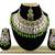 Green designer function wear ad necklace set