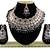 Black designer function wear ad necklace set