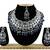 Blue designer function wear ad necklace set