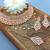 Pink designer function wear ad necklace set