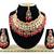 Red designer function wear ad necklace set