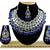 Blue designer function wear ad necklace set
