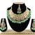 Green designer function wear ad necklace set