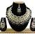 Black designer function wear ad necklace set