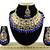 Blue designer function wear ad necklace set
