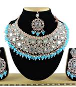 Turquoise designer function wear ad necklace set