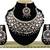 Black designer function wear ad necklace set
