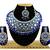 Blue designer function wear ad necklace set