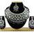 Black designer function wear ad necklace set