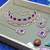 Purple designer function wear ad necklace set