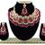 Red designer function wear ad necklace set