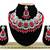 Red designer function wear ad necklace set