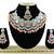 Orange designer function wear ad necklace set