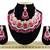 Red designer function wear ad necklace set