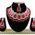 Red designer function wear ad necklace set
