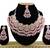 Pink designer function wear ad necklace set