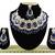 Blue designer function wear ad necklace set