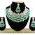 Green designer function wear ad necklace set