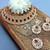 Maroon designer function wear ad necklace set
