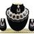 Black designer function wear ad necklace set