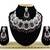 Maroon designer function wear ad necklace set