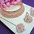 Orange designer function wear ad necklace set