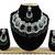 Black designer function wear ad necklace set