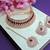 Maroon designer function wear ad necklace set