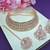 Grey designer function wear ad necklace set