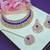 Blue designer function wear ad necklace set