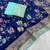 Navy Blue Color Soft Dola Silk Saree