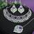 Purple designer function wear ad necklace set