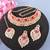 Red designer function wear ad necklace set